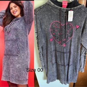 Betsy Johnson Mini Hoodie Dress
